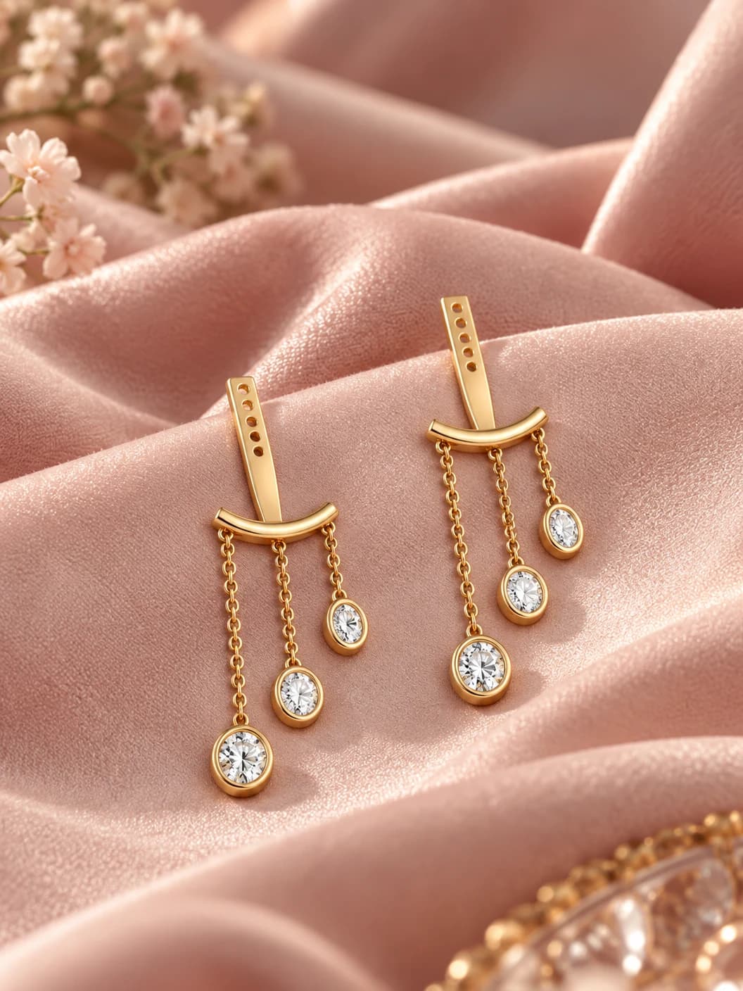 Diamond Drop Earrings