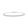 Flexible diamond bangle in white gold